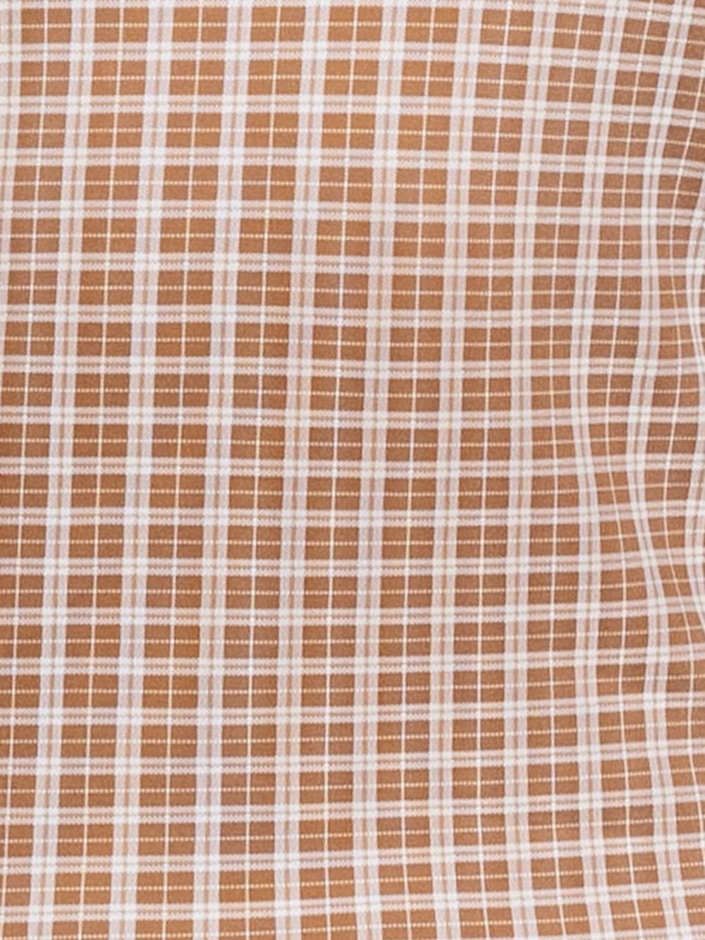 Lioness Brown and White Plaid Spaghetti-Strap Dress with Bow - Picture 6 of 6